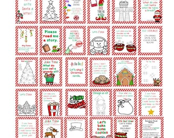 Christmas Elf Cards Elf Notes & Fun Activities Games, Elf Props Letters from the North Pole