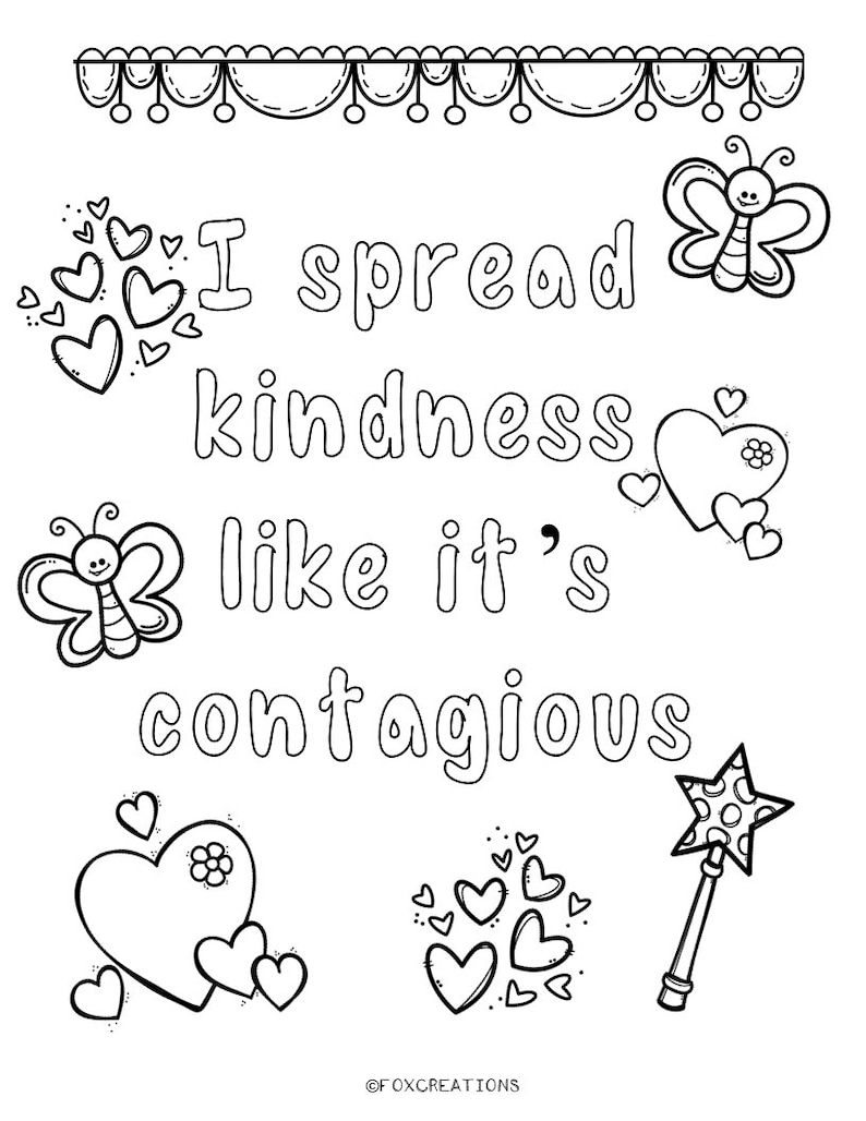 12 Positive Affirmations Mindfulness Coloring Sheets - Etsy