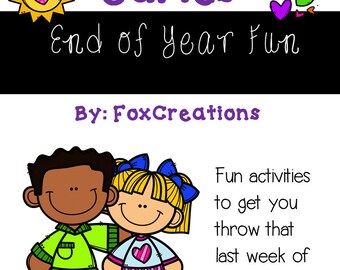 End of School Year Printable Games & Activities Printable