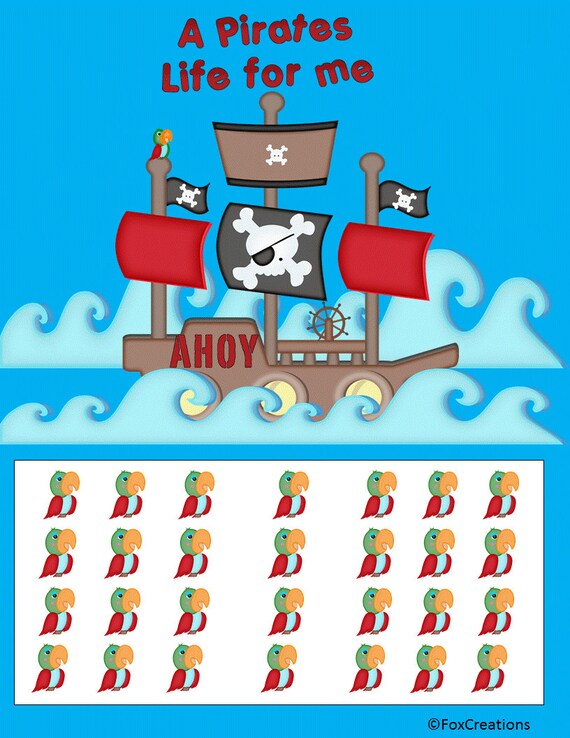 Pirate Sticker Chart