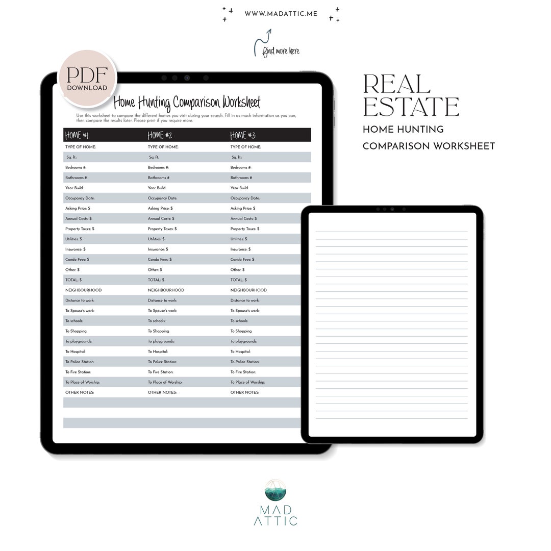 home-hunting-comparison-worksheet-etsy