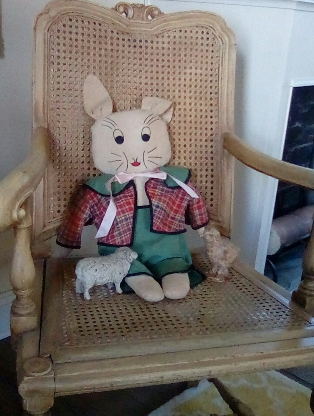 Antique Home Made Stuffed Rabbit/primitive Stuffed - Etsy