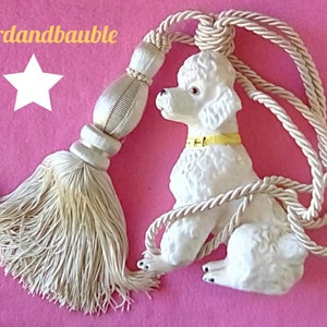 Large White/Ivory Tassel/Tasseled Curtain Tieback/Drapery Tassel