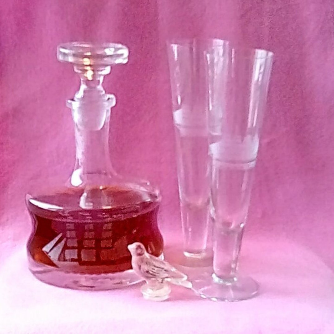 Vintage Ship Decanter/ Ship Barware Etsy
