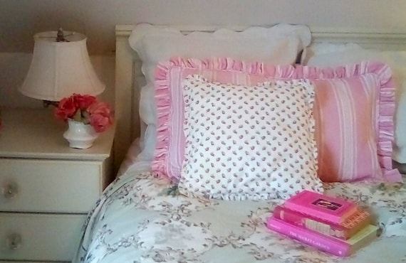 Laura ashley ruffled garden throw pillow 2025