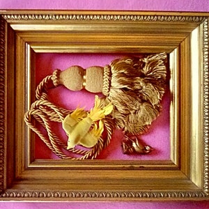 Large Gold Tassel/Tasseled Curtain Tieback/Drapery Tassel