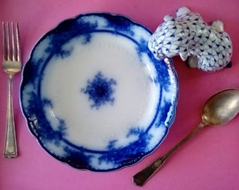 Flow Blue Meakin Bowl