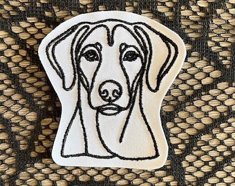Foxhound patch, dog breed patch, embroidered dog patch, K9 patch, hound dog patch, gift under 10