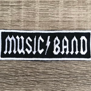 music/band patch, generic music band patch, rock music patch, live music patch, funny band patch, gift under 10 gift for her gift for him