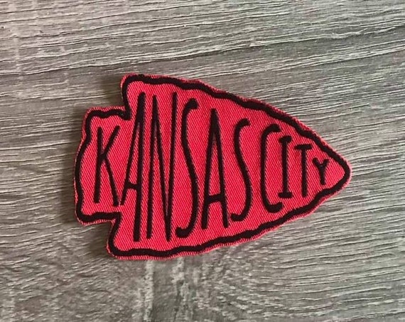 Kansas City Chiefs White Arrow Patch – Iron On – Free Shipping USA Seller