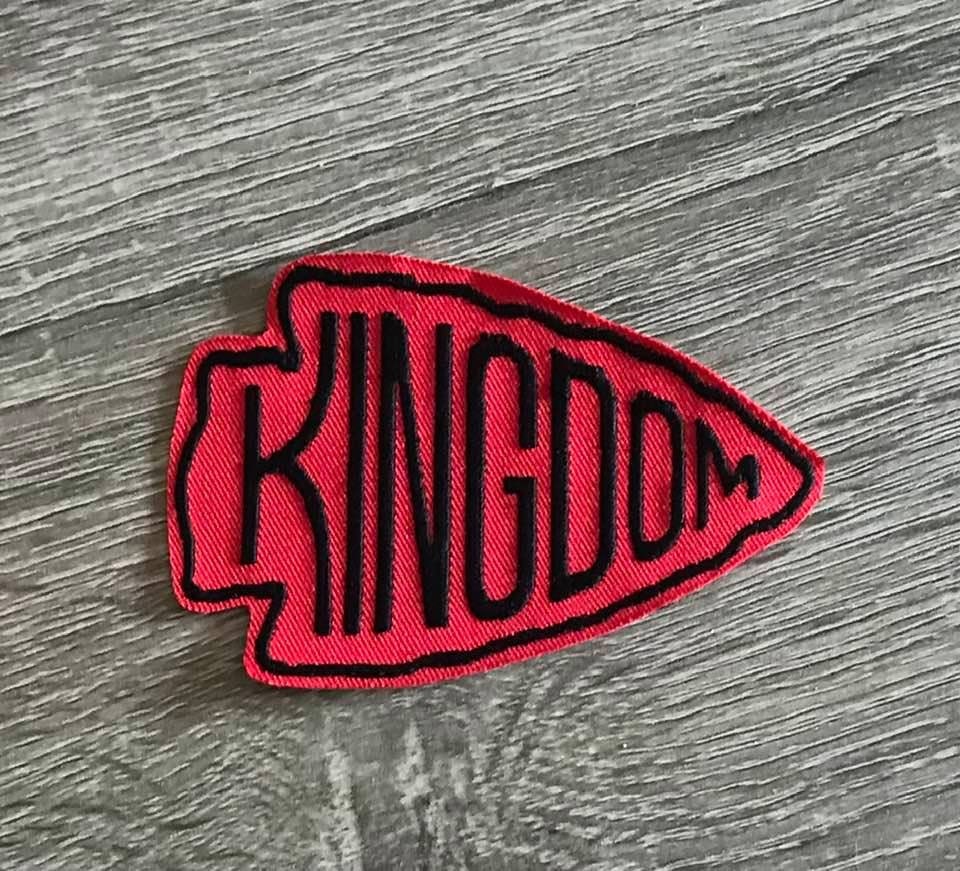 KC Kingdom Patch Kansas City Patch Arrowhead Patch Kansas Etsy