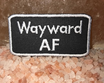Wayward AF patch, supernatural patch, SPN patch, sam and dean, gift under 10, nerd gift, moose and squirrel, castiel, crowley, lucifer