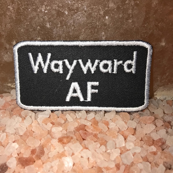 Wayward AF patch, supernatural patch, SPN patch, sam and dean, gift under 10, nerd gift, moose and squirrel, castiel, crowley, lucifer