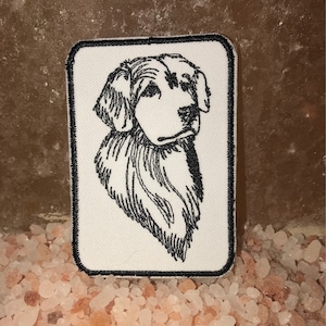 Golden retriever patch, retriever patch, golden retreiver dog, dog patch, gift under 10, canine patch, dog show patch, dog show, dog badge