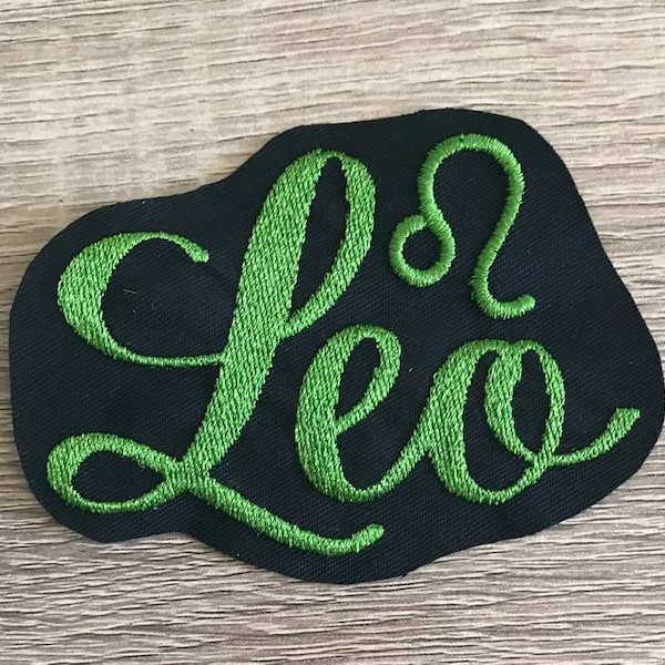 Leo zodiac patch, homestuck inspired patch, nepteta, meulin, olive blood, hemospectrum, zodiac badge, leo the lion, leo constellation