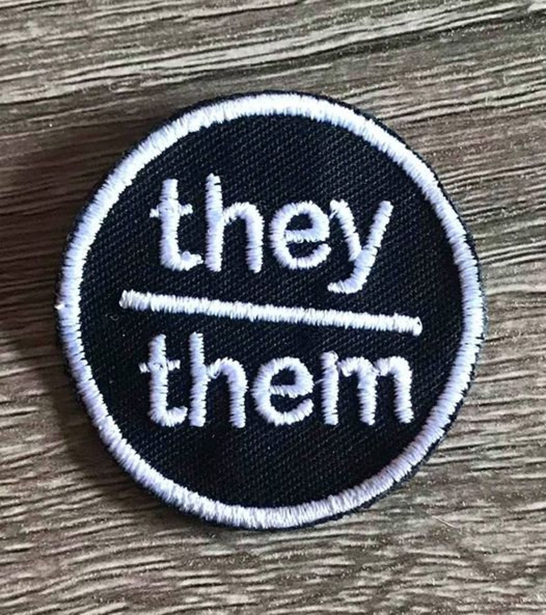 They Them Pronoun Patches, Pronoun Badges, Personal Pronouns, Gift for ...