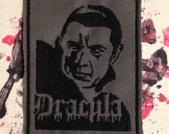 Dracula patch, vampire patch, horror gift, Count Dracula, Universal monsters, gift under 10, vampyre, Bela Lugosi, retro dracula patch