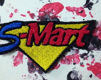 Shop S-Mart patch/applique, Evil Dead patch, Ash vs Evil Dead, horror patch, horror gift, Army of Darkness, gift under 10, Bruce Campbell