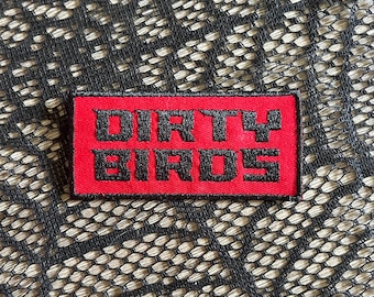 Dirty birds patch, Atlanta football patch, NFL Atlanta, rise up, pro football patch, NFL applique, falcons patch, gift under 10