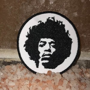 Jimi Hendrix patch, rock star, hendrix, guitar legend, experience, jimmy hendrix, gift under 10, music patch, gift for him, rock band