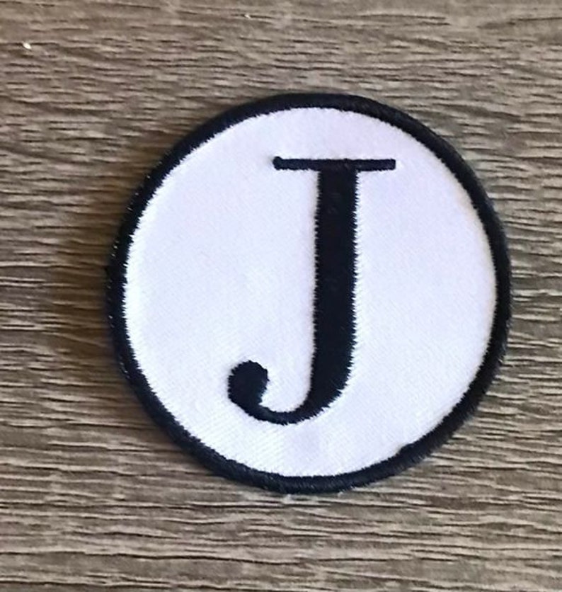 FREE SHIPPING Custom Monogram Initial Patch, Iron on or Sew on Initial ...