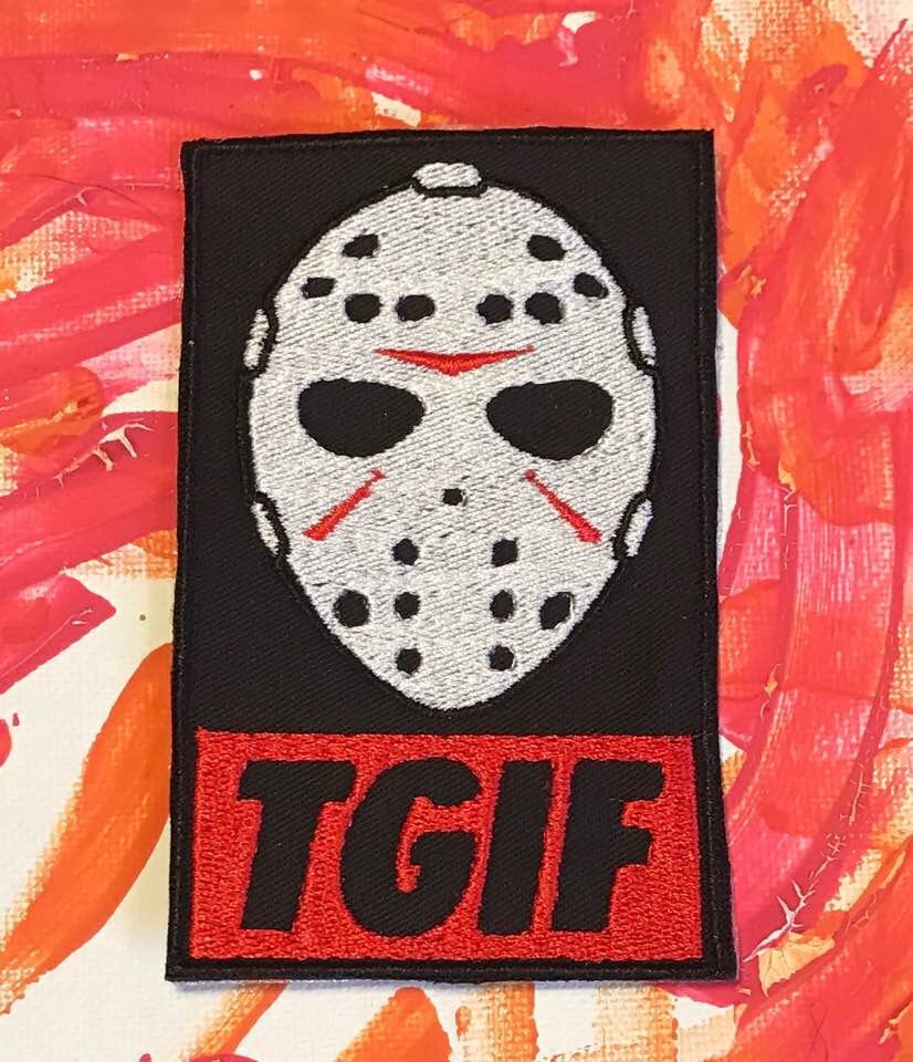 Friday The 13th Jason Voorhees Mask Iron On Patch