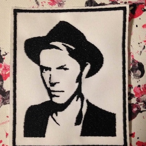 David Bowie patch, aladdin sane, Ziggy Stardust patch, major tom, gift under 10, gift for her, gift for him, rock patch, music patch
