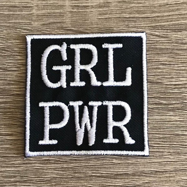 Girl power patch, resist patch, feminism patch, feminist patch, equality patch, GRL PWR patch, gift under 10, gift for her