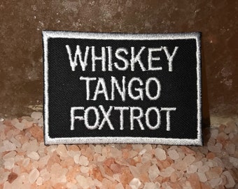 WTF patch, whiskey tango foxtrot, aviation humor, airplane patch, sarcastic patch, gift under 10, gift for him, army patch