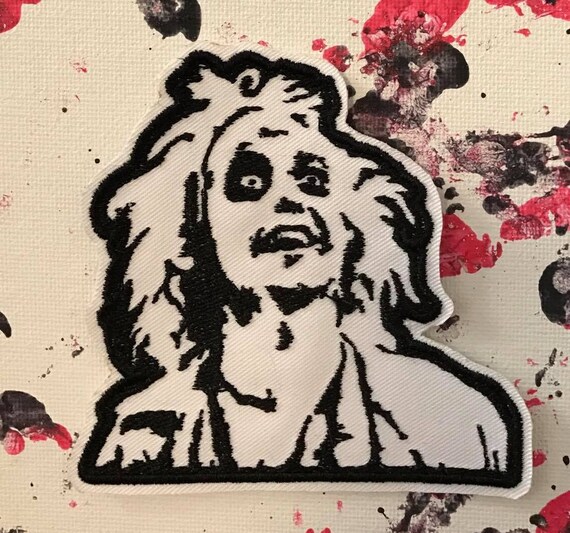 Beetlejuice patch, Tim Burton, Beetlejuice art, horror movie, horror patch, goth patch, horror art, Michael Keaton, gift under 10 Betelgeuse
