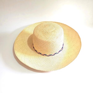 Straw Hat, Summer Straw Hat, Sun Hat, Hand-woven Hat, Natural Straw Hat, Chapeau en paille, Sombrero de junco