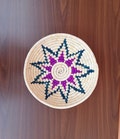 Woven Basket , Boho Basket, Handmade Basket, Straw Basket, Rustic Basket, Home Decor product logo