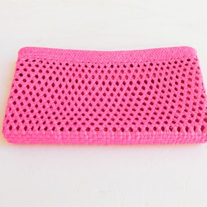 Pochette, sac à main, bracelet-porte-monnaie pour femme, portefeuille fait main, pochette portefeuille, portefeuille pour téléphone portable, pochette tendance, bracelet rose