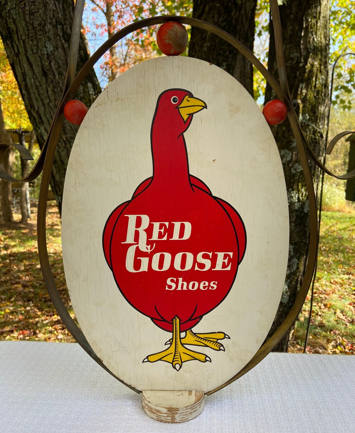 Vintage Red Goose Shoes Advertising Store Display Red Goose Etsy