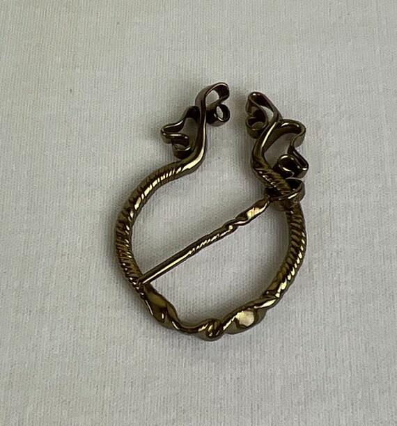 Vintage Celtic Broach ~ Solid Bronze Celtic Swan … - image 7
