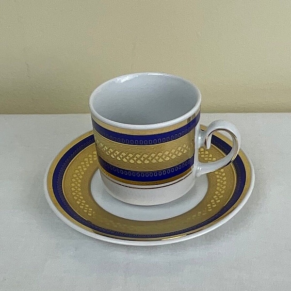 Vintage German Demitasse Tea Cup And Saucer ~ L & C Tirschenreuth Bavaria Demitasse Tea Cup Made For Nordstrom ~ Made In Germany