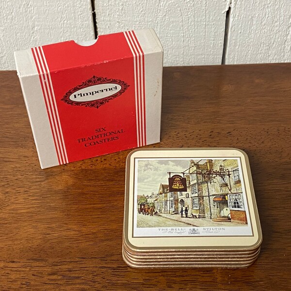 Lot De 6 Sous-verres Pimpernel En Liège - Coasters Décoratifs Style Anglais - Occasion