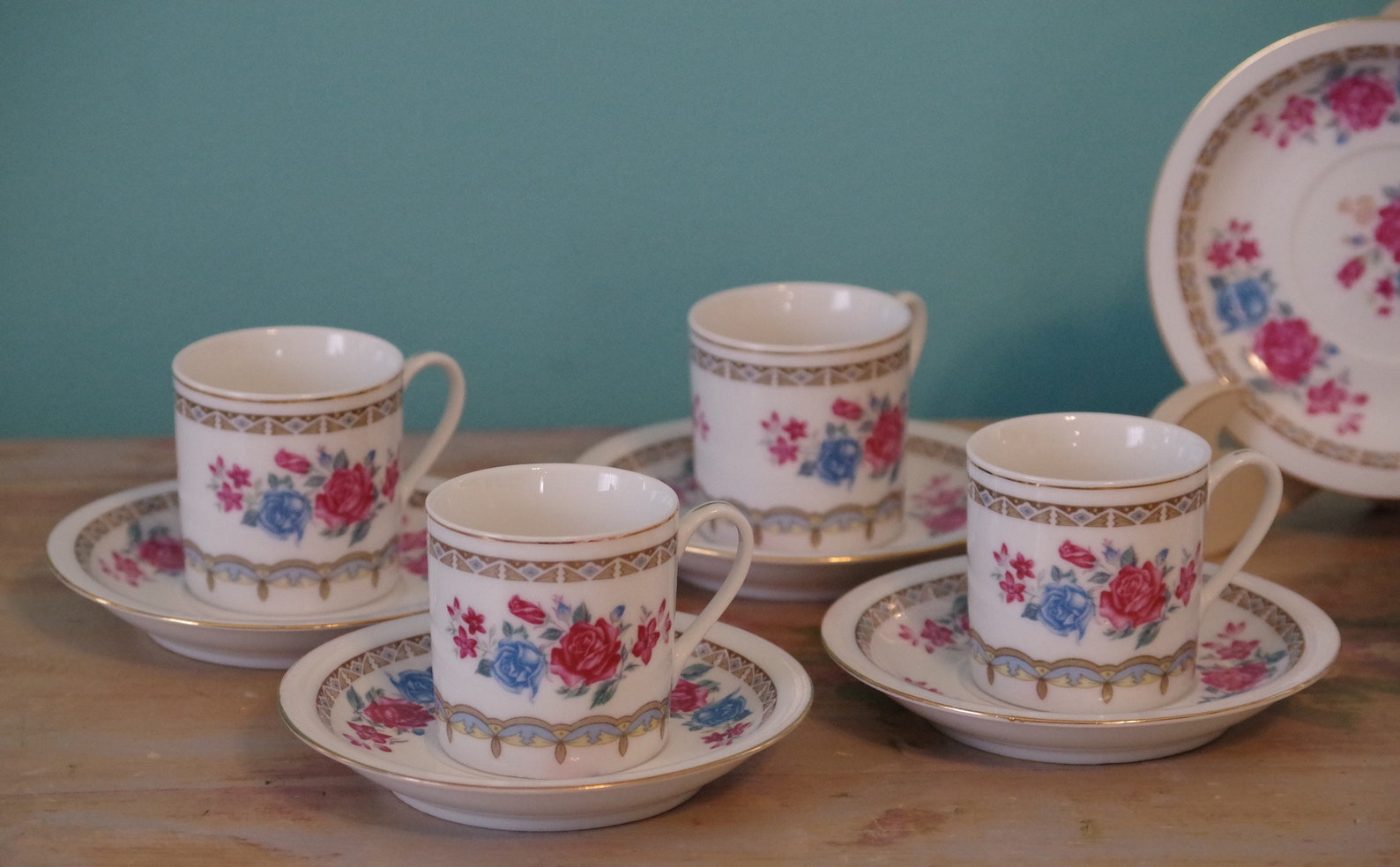 Vintage Demitasse Tea Set Childrens Tea Set Bone China Etsy