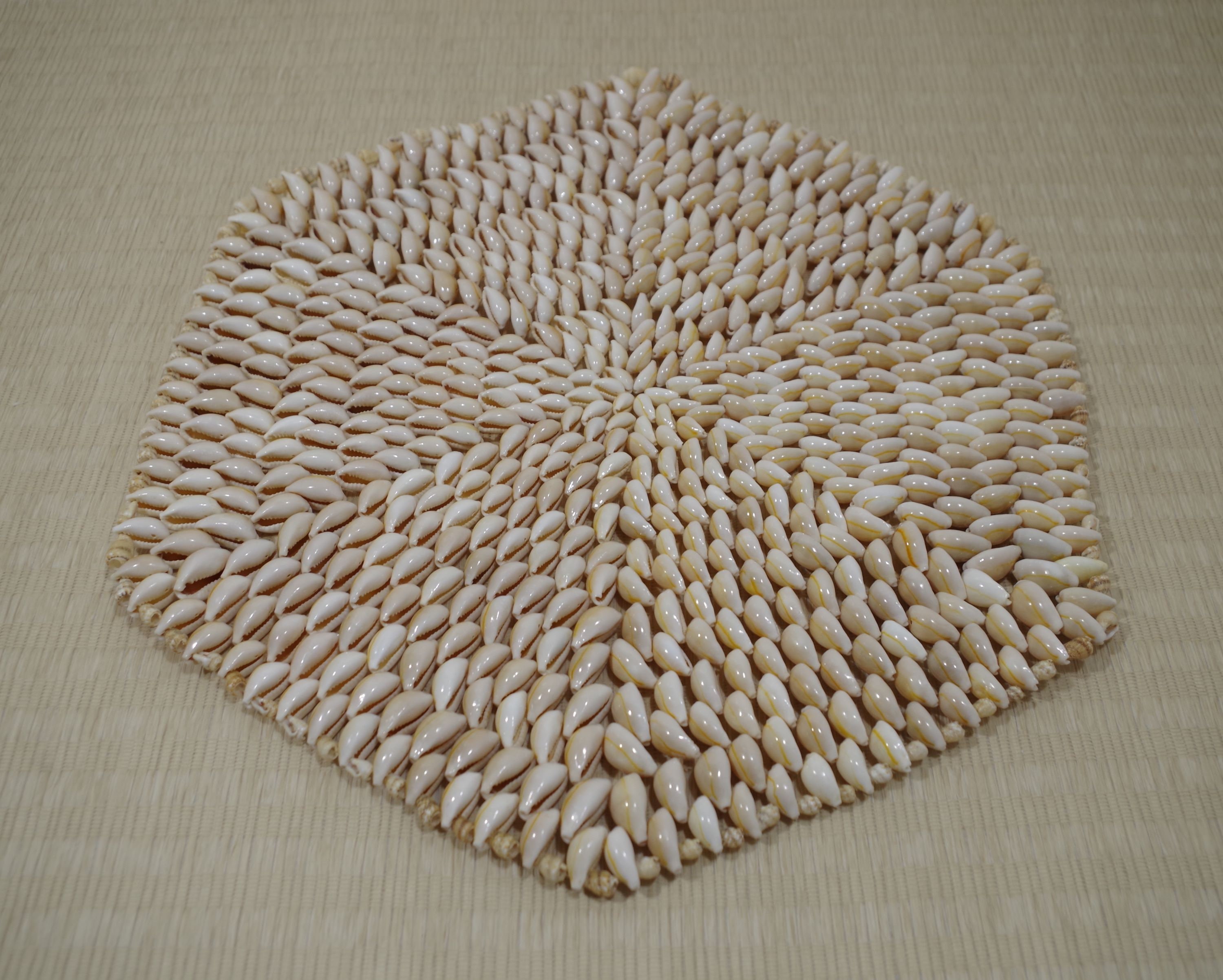 Vintage Seashell Placemat Natural Cowrie Shell Placemat Etsy.de