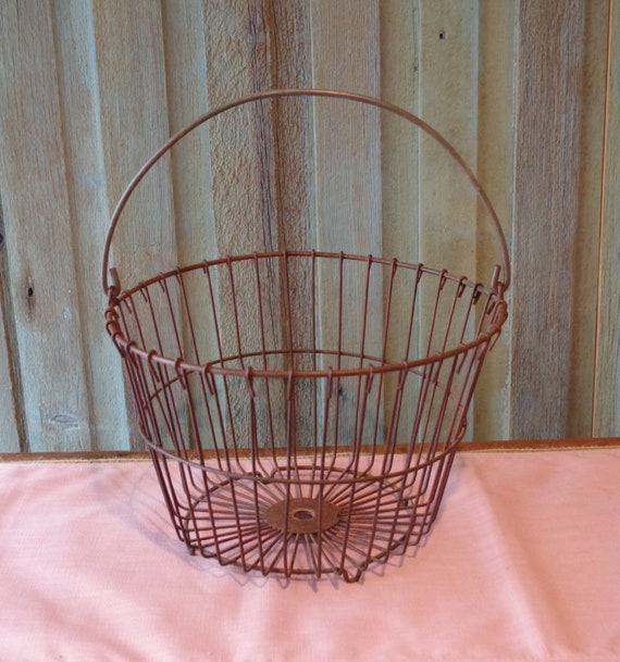 Antique egg gathering basket