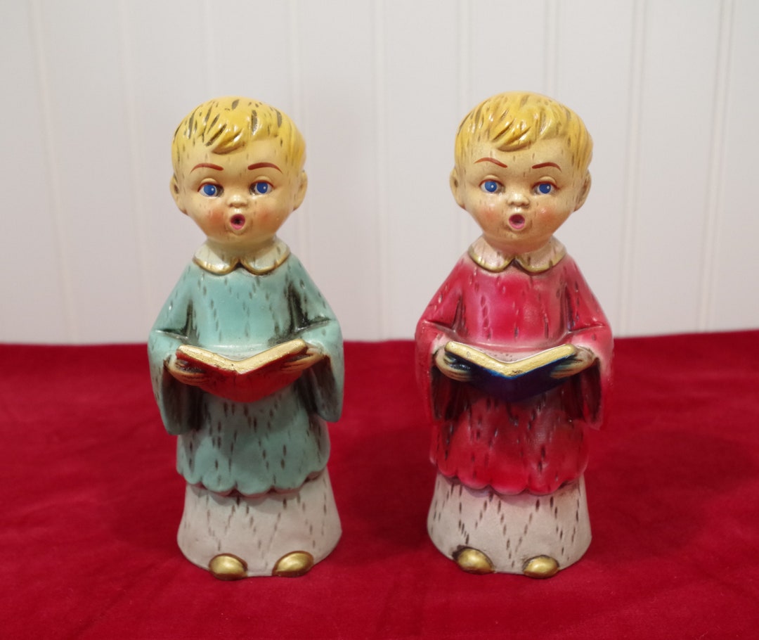 Vintage Choir Boys Chalkware Choir Boy Christmas Choir Boy Figurines ...