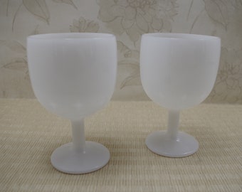Vintage Milk Glass Pedestal Compote Dish