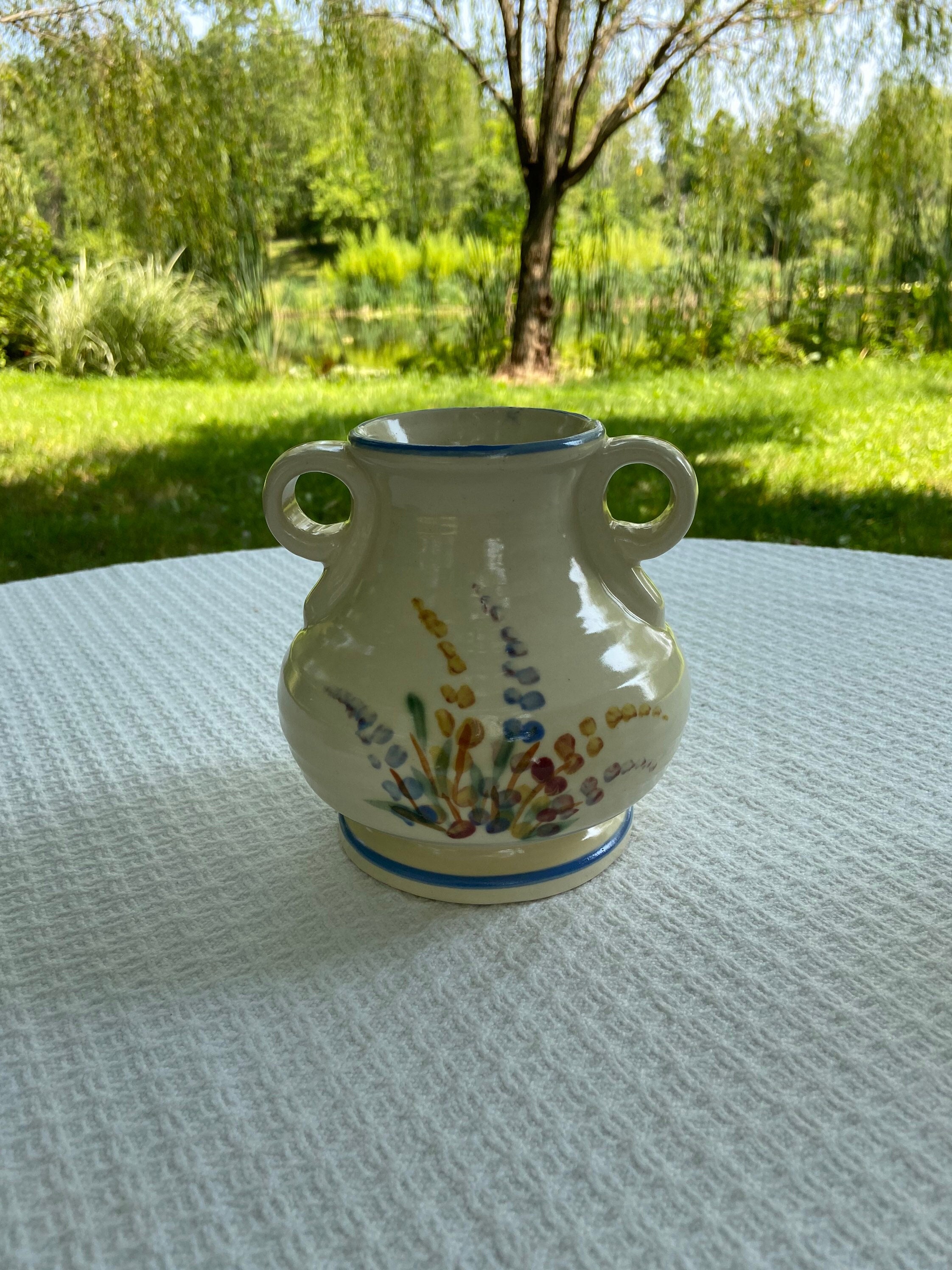 Vintage Roseville Pottery Roseville Vase Old Colony | Etsy