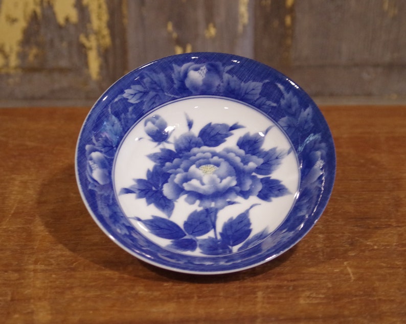 Blue and White Dish Vintage Porcelain Blue & White Dish | Etsy