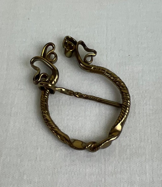 Vintage Celtic Broach ~ Solid Bronze Celtic Swan … - image 10