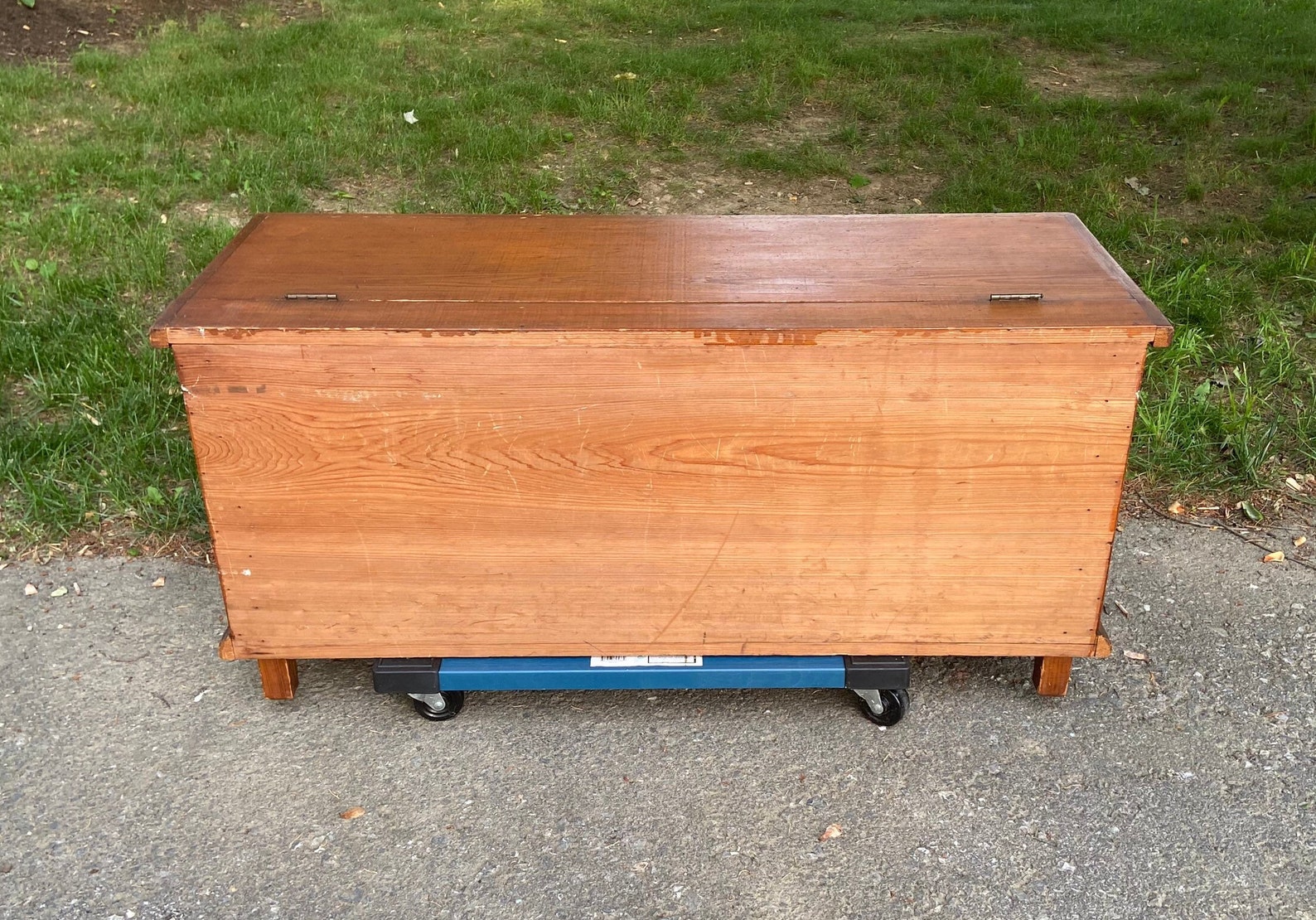 Vintage Pine Blanket Chest Wooden Blanket Chest Local Etsy
