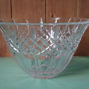 Vintage Waterford Bowl ~ 8&quot; Round Crystal Shelton Marquis By Waterford Bowl ~ Made In Germany ~ Lead Crystal