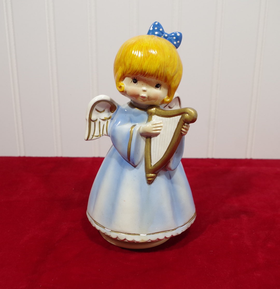 Vintage MY Japan Angel Music Box Christmas Angel Christmas Etsy