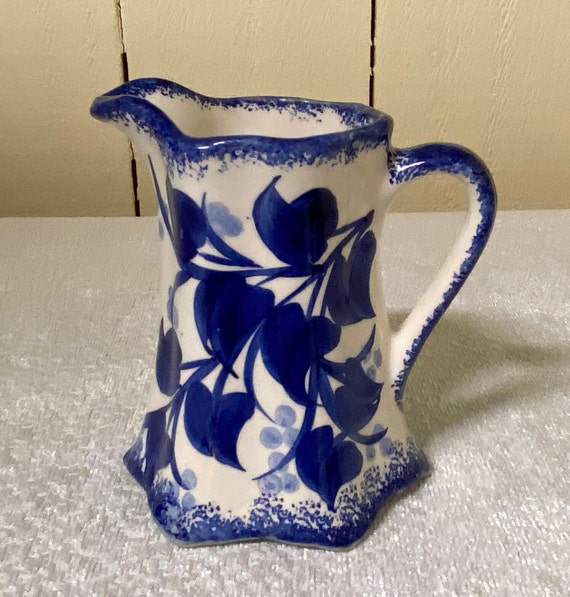 Vintage Clinchfield Artware Handpainted Erwin Tenn ~ Blue and