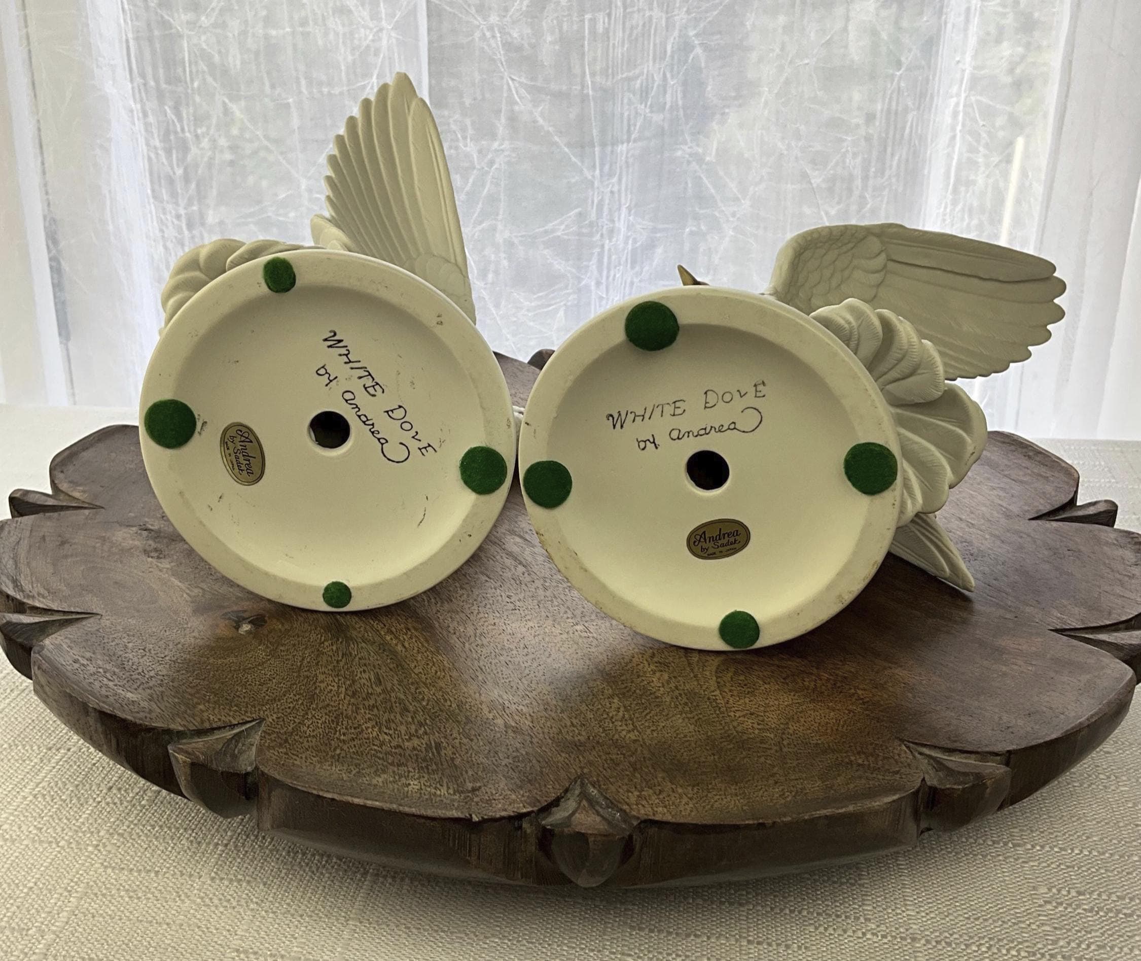 Vintage Pair of White Doves by Andrea ~ Made in Japan ~ Andrea by